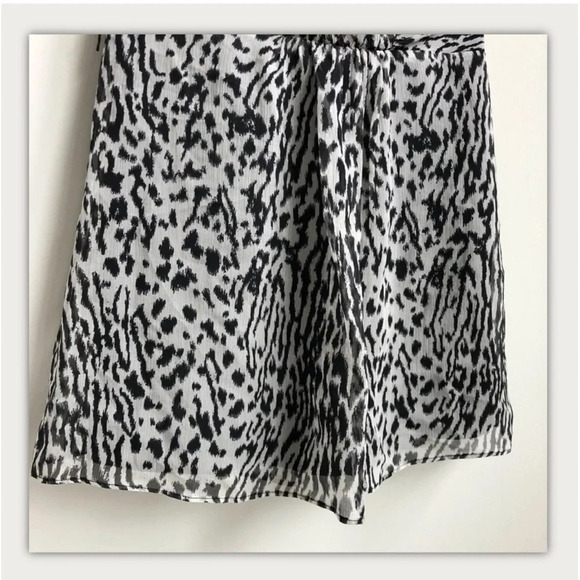 NWT Banana Republic Silk Leopard Animal Strapless Empire Top Babydoll Y2K 90s - Picture 12 of 13